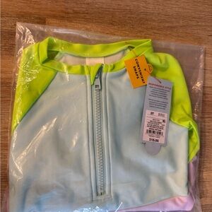 Cat & Jack colorblock one-piece swimsuit 3T - NWT